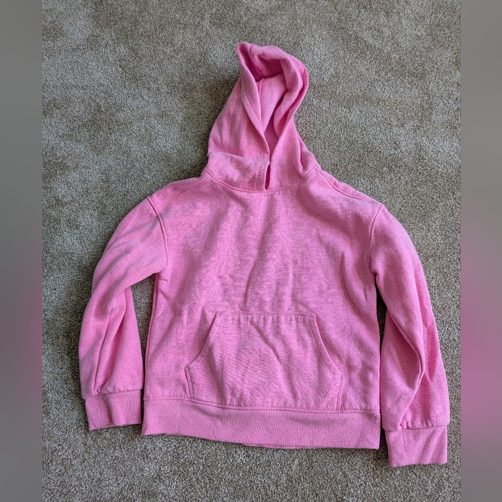 NWOT Girls Cat & Jack Heathered Pink Hoodie Sweatshirt Size M(8)
